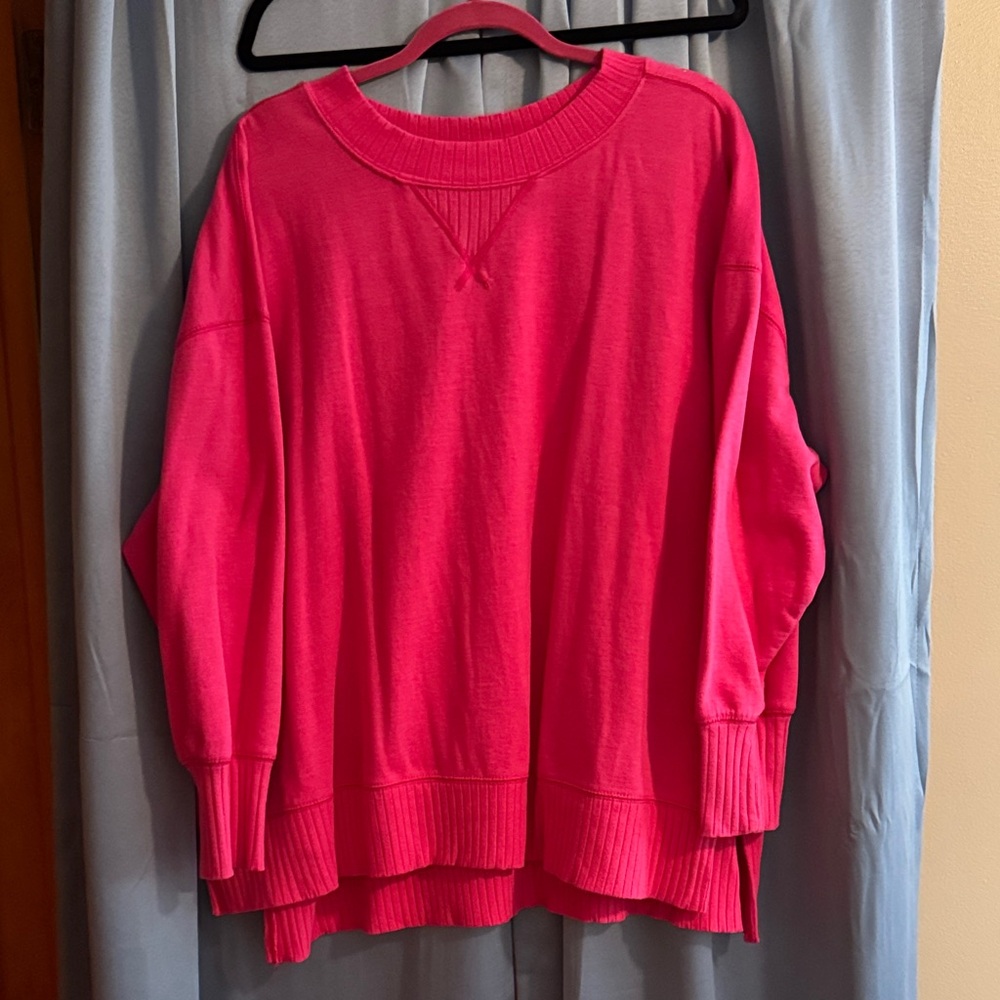 Maurices Vibrant Pink Crew Neck Sweater
